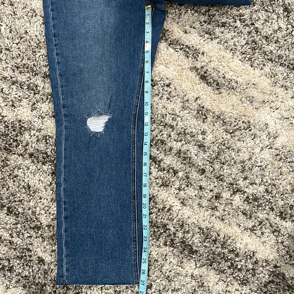 Volcom Jeans Denim Straight Leg Blue Pants High Rise - Picture 8 of 10